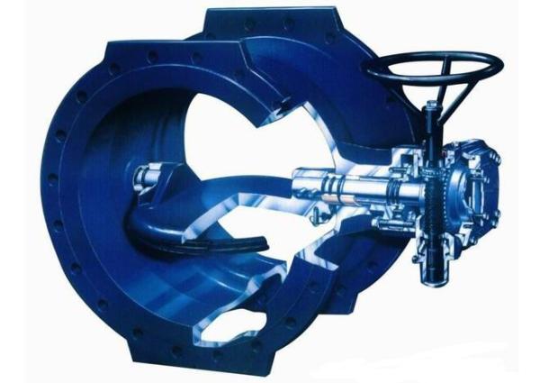PN10 Cast Iron Eccentric Butterfly Valve , Double Offset Soft Seal Butterfly Valve