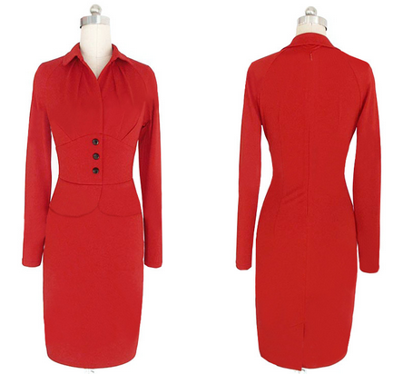 Longsleeve Elegant Formal Office Women Business Dress Suit