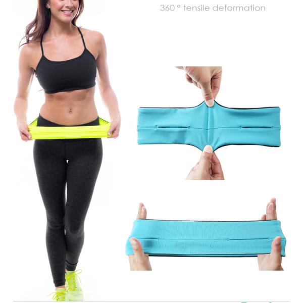 Ultra-thin invisible mobile phone multi-functional fitness outdoor waterproof high stretch belt waist bag