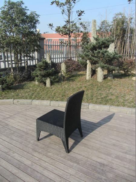 Brown Wicker Rattan Garden Dining Sets , Conservatory Furniture Set