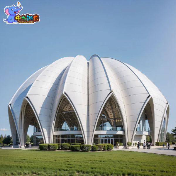 Outdoor Steel Membrane Structure Architecture Steel Membrane Structure Stadium