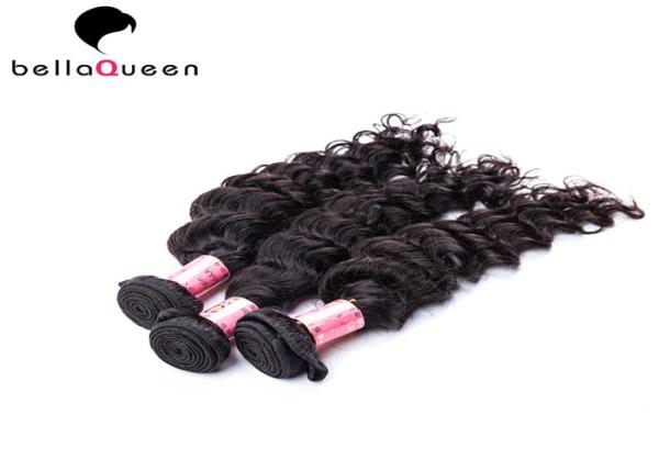 Deep Wave Natural Black 7A Grade Virgin Hair Weaving With No Shedding​
