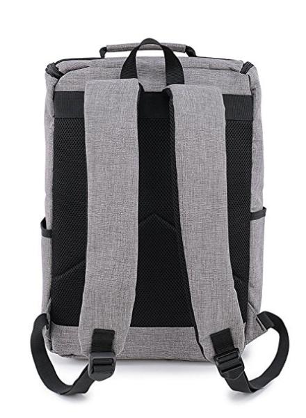 Portable Laptop Travel Bag , Grey Computer Bag Backpack Style 32*43*17 Cm