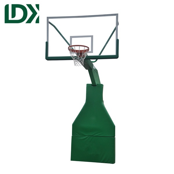 Green Outdoor Permanent Basketball Hoop Professional Basketball Stand Basketball Rim Portable