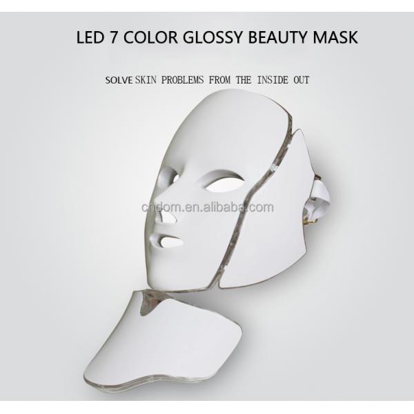 NO Waterproof 7 Color LED Face Mask for Whitening and Acne Treatment Anti-Puffiness