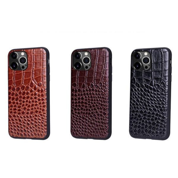 Phone Case Bagua For Apple IPhone 15/14 13 Hands Mobile Phone Case Full Leather Crocodile Upper And Lower Pattern Protective Cover