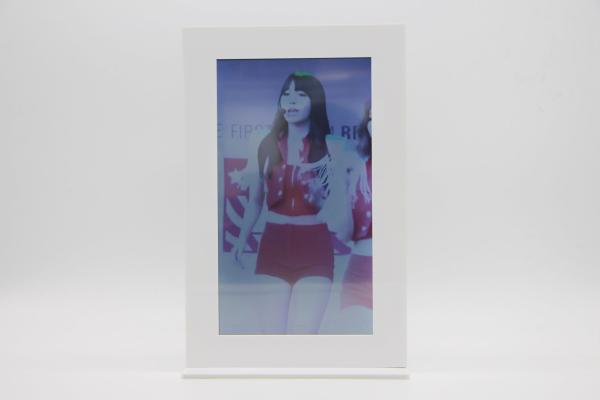 Fashionable Lcd Video Card 10 Inch Tft Screen Two Side Touch Screen Standing