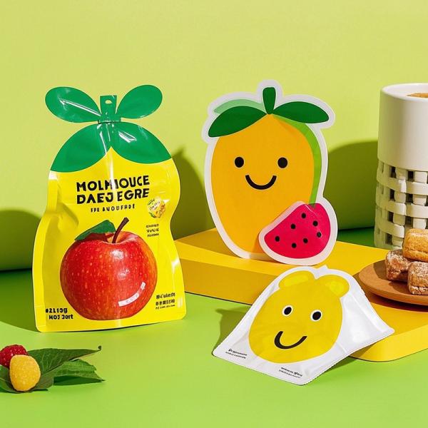 1oz To 5lb Custom Shaped Food Packaging Bags Leak-Proof & Freshness Seal  Snack Pet Food & Coffee Packaging