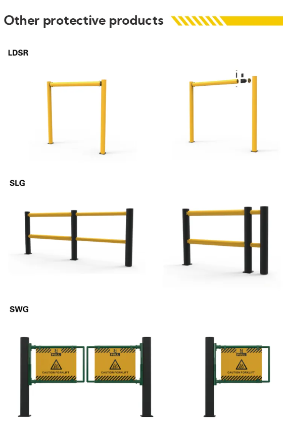 Rack End Protector Flexible Safety Barrier Impact Absorbing Safety Barrier