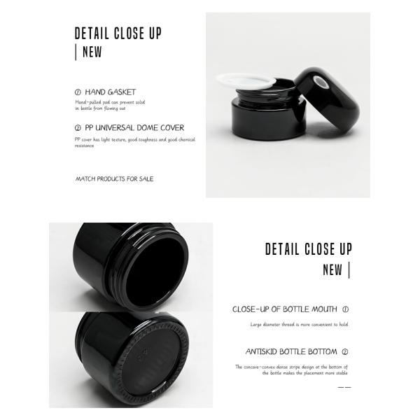 Стеклянный опарник сливк упаковывая опарникы сливк 20g 30g косметические стеклянные для контейнера увлажнителя