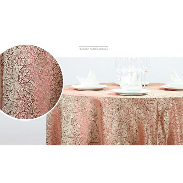 Jacquard Banquet Linens Hotel Restaurant Round Tablecloth