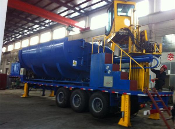 Automatic Portable Baler 21.5mpa 260hp / Scrap Baling Press Machine