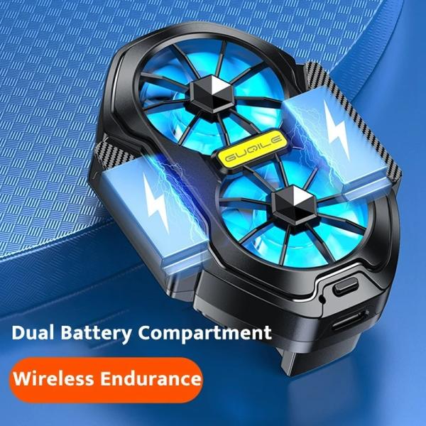 High Speed Cell Phone Cooler Quiet Turbine Fans And Noise Reduction Design