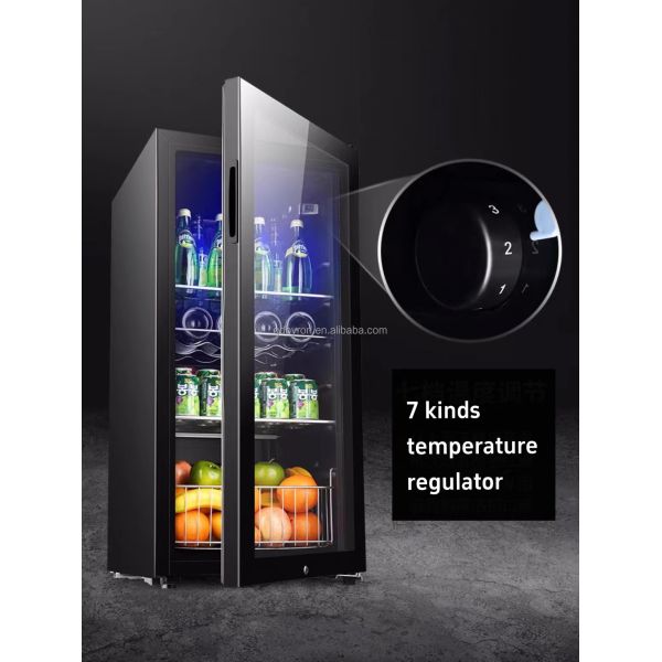 Customized Logo Mini Beverage Refrigerator Freestanding For Home & Office
