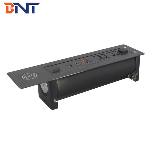 Built in wireless charger electrical tabletop usb charger socket outlet for conference office
