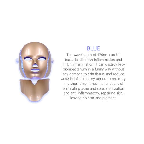 Маска света маски терапией света СИД фотона PDT лицевая с шеей