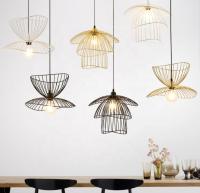 D40cm Black / Gold Bronze Nordic Metal Pendant Lighting Living Room Home Decoration