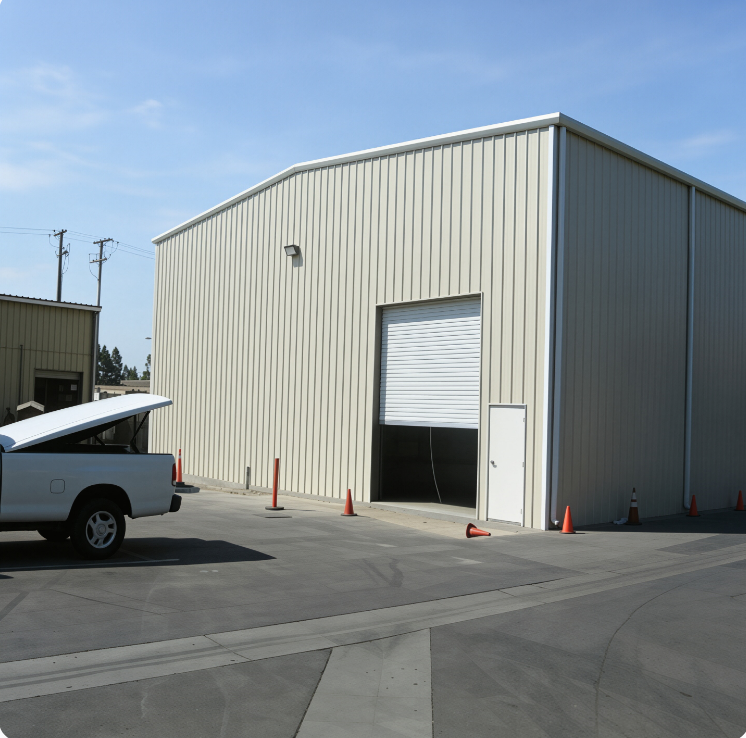Prefabricated EPS Sandwich Wall Panel Steel Structure Workshop
