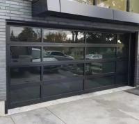 Étanche à l'eau haute sécurité étanchéité à l'eau classe 3 Porte de garage transparente Porte de garage en verre sectionnelle personnalisée sur commande