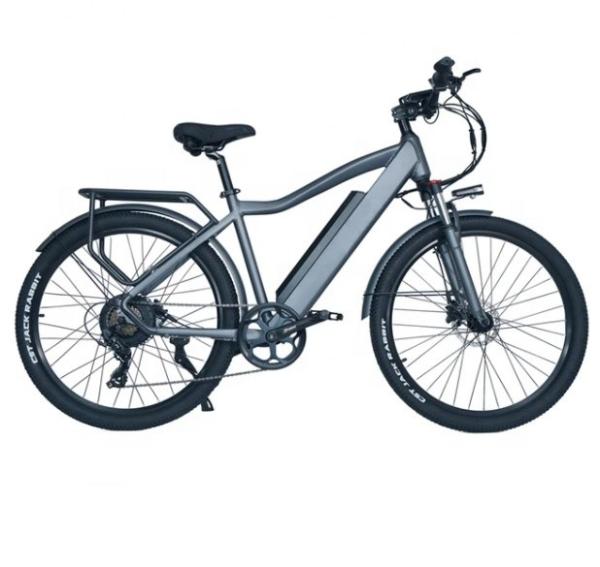 7 Speed Electric Mountain Bike 500W 48V Motor 17Ah Battery Disc Brake For Adults