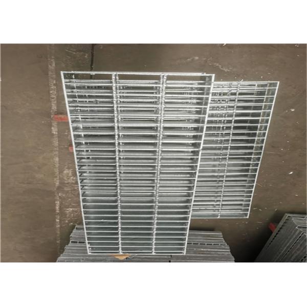 Q235 Hot Dip Galvanized Steel Grating Plate Pressure Locked For Warehouse