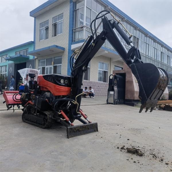 Paddy / Dry Land Diesel Mini Crawler Tractor 35HP 25HP With Dozer Blade