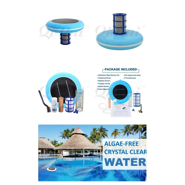 China Factory Solar Energy Pool Walter Purifier Ionizer for Swimming Pool