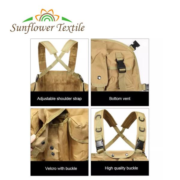 Tamanho tático de acampamento de nylon de Rig Magazine Pouches Vest Adjustable da caixa