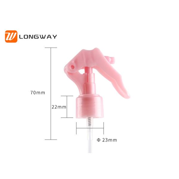 24mm Pink Mini Trigger Sprayer Cosmetic Agricultural Medical Use 0.2-0.23ml/T