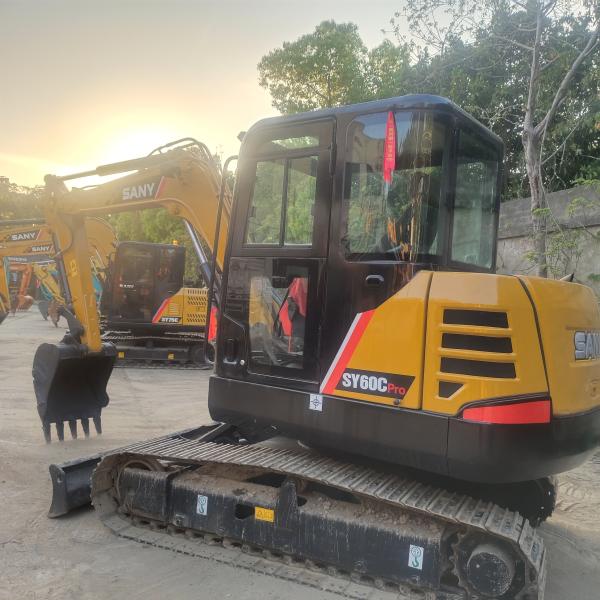 Использованные строительные машины Sany SY60C Crawler Excavator 6 тонн