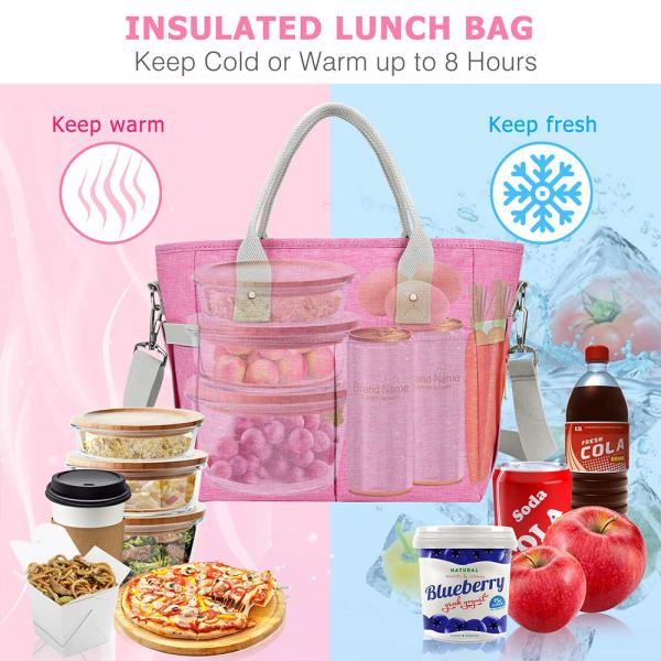 Multi-functional Reusable Lunch Box with Removable Shoulder Strap