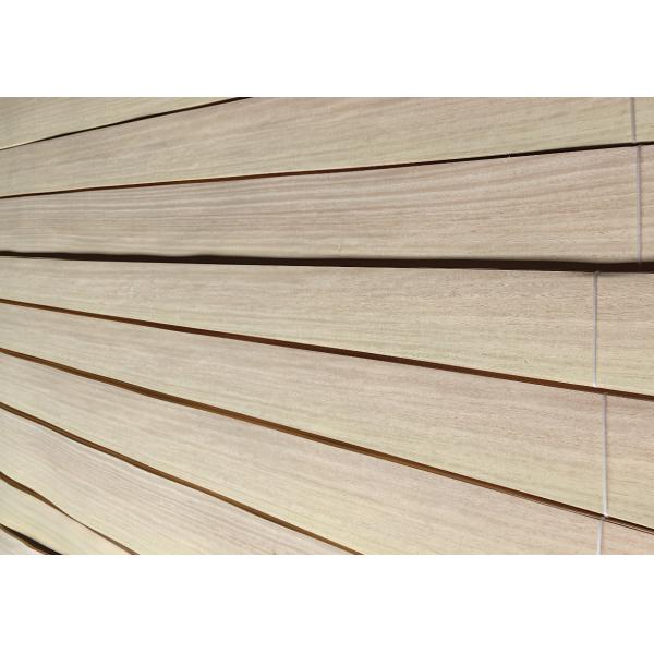 Rubber Wood Veneer Width 9cm-35cm For Wall Decoration / Doors And Windows