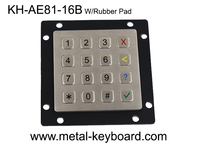 16 кнопочная панель 81x81mm управления доступом плана ключей 5VDC 4x4
