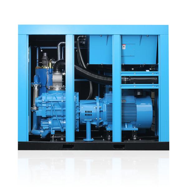 Two Satge 150hp 110kW Stationary Air Compressor Energy Saving Industrial Rotary