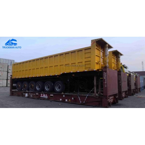 45 Cubic Meters Truck 6 Axle Dump Semi Trailer
