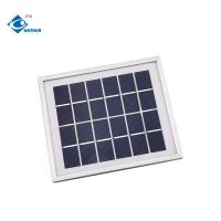 el aluminio portátil de 6V 2W enmarca el cargador del panel solar que el vidrio de ZW-2W-6V laminó los paneles solares