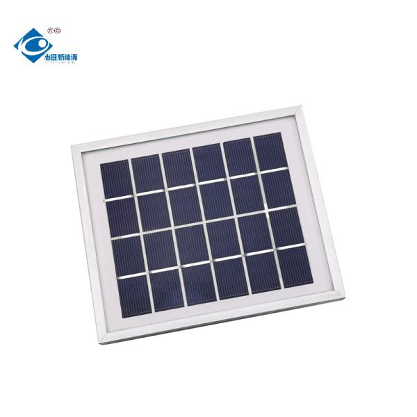 o alumínio portátil de 6V 2W molda o carregador do painel solar o vidro de ZW-2W-6V que laminou os painéis solares