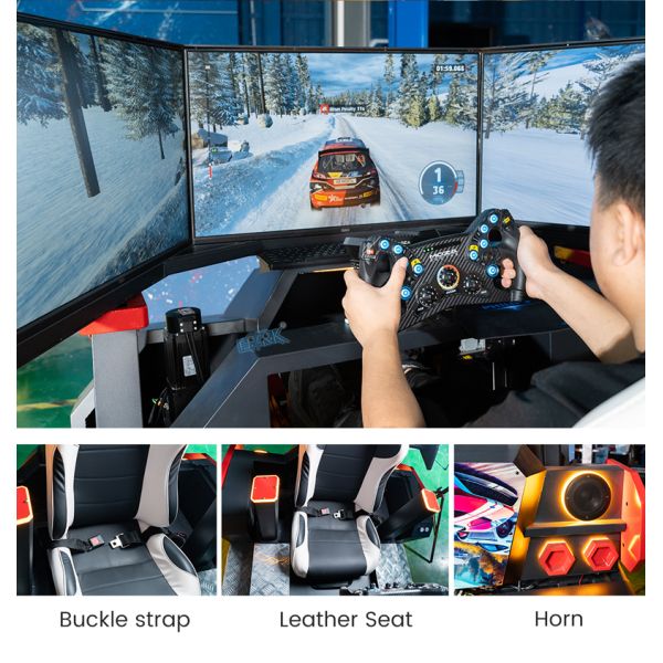 Three Screen Six-Axis Drift Racing Car – Immersive Arcade Racing Experience