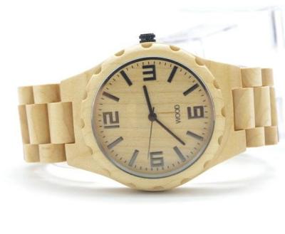 Fashion 3ATM Or Splash Bamboo Wrist Watch Handmade 100% Wood Strap
