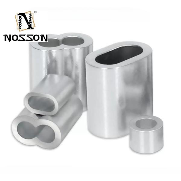 100bag Fishing Line Accessories In Tube Wire Connector Pipe Crimp Sleeves Connector oval Aluminum Crimps Sleeve for m10