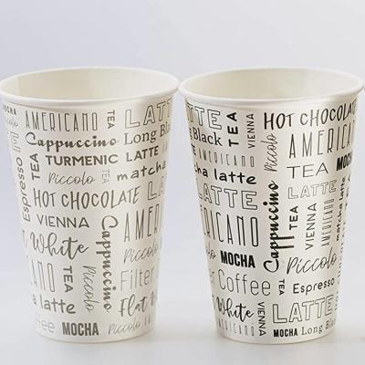 Hot Beverages Disposable Dishware Paper Cup 150ml 200ml 300ml 500ml 6.5 Oz