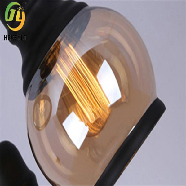 Lámparas simples del restaurante del estilo del desván de la personalidad de cristal retra nórdica de la lámpara