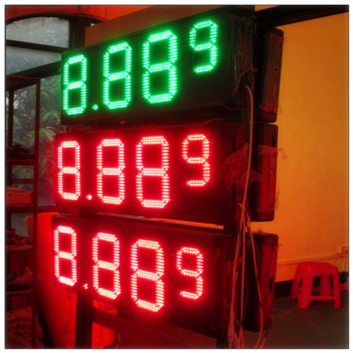 Multiple Size LED Gas Station Signs With Rear / Front Access , Single / Double