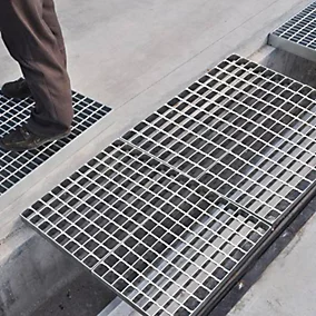 A Grade Hot Dipped Galvanized Q235 Material Steel Grating Drain Cover for Heavy Duty Trench Applications