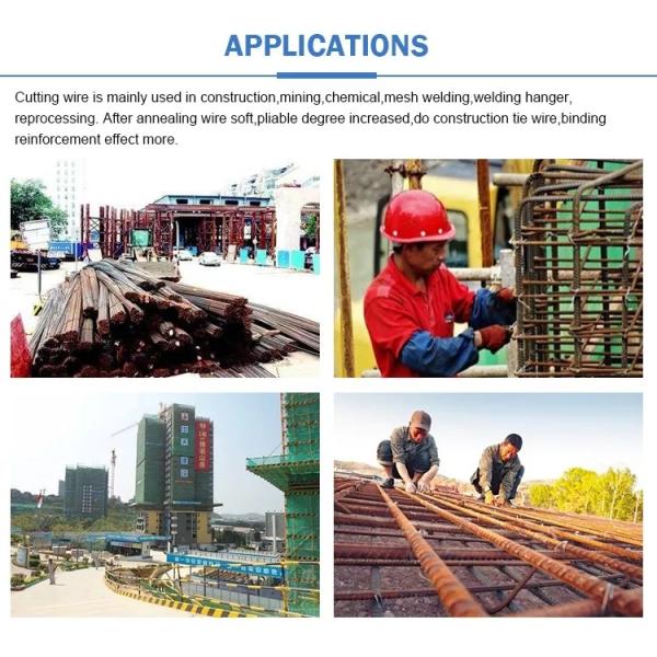 Конструкция отрезала связывая провод 0.6mm оцинкованной стали связи горячий окунутый