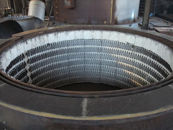 Forno de aquecimento elétrico de aquecimento de poços para arame de aço