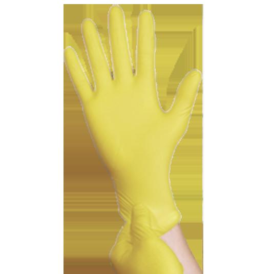 Blue Kitchen Chemical Resistant Disposable Nitrile Gloves 9inch Non Medical