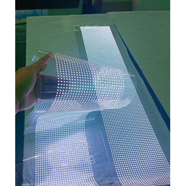 10mm Profile LED Transparent Screen With 83% Transparency Low Power