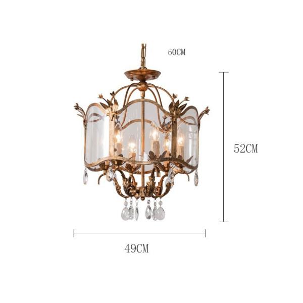 Vela Crystal Light do estudo do quarto da sala de visitas do candelabro da sala de jantar do vidro do vintage