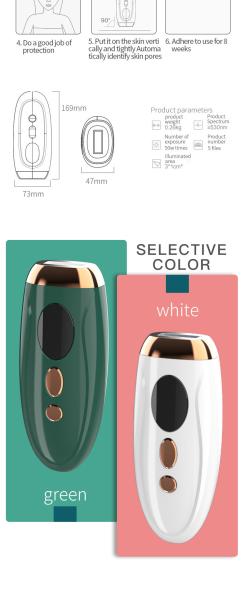 IPL 990, 000 Flashes Handheld Laser Hair Remover Permanent Painless